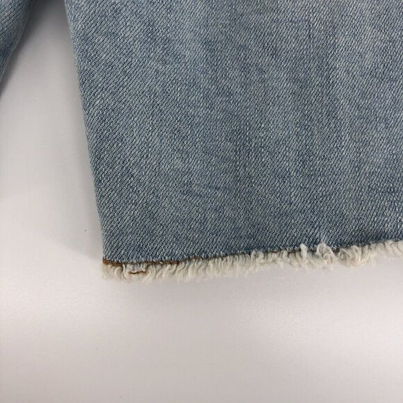 Treasure & Bond Jean Shorts Girls Size 8 Distressed Frayed Raw Hem Bermuda - Picture 8 of 10